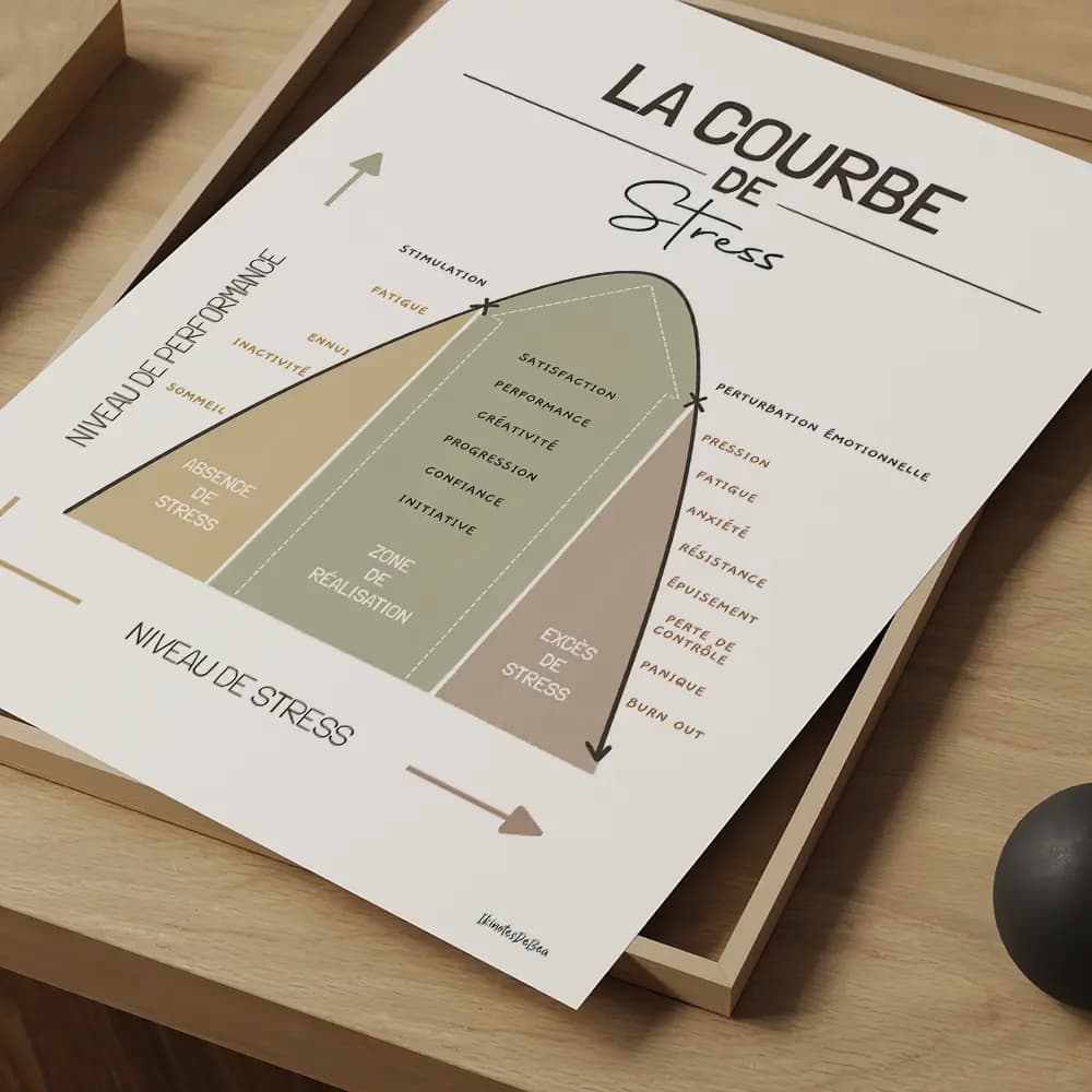 Dessin de la courbe de la performance en fonction du stress