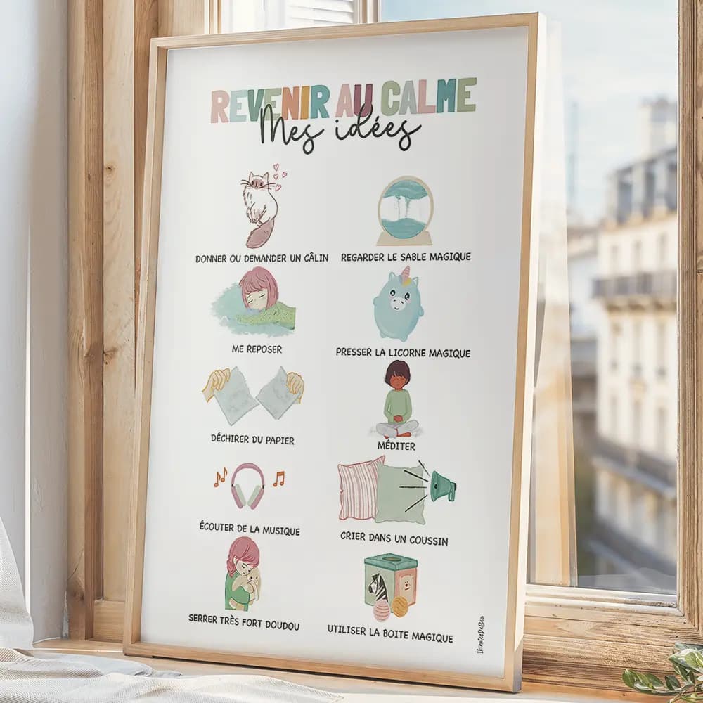 Dessins mignons de 10 activités permettant de calmer un enfant