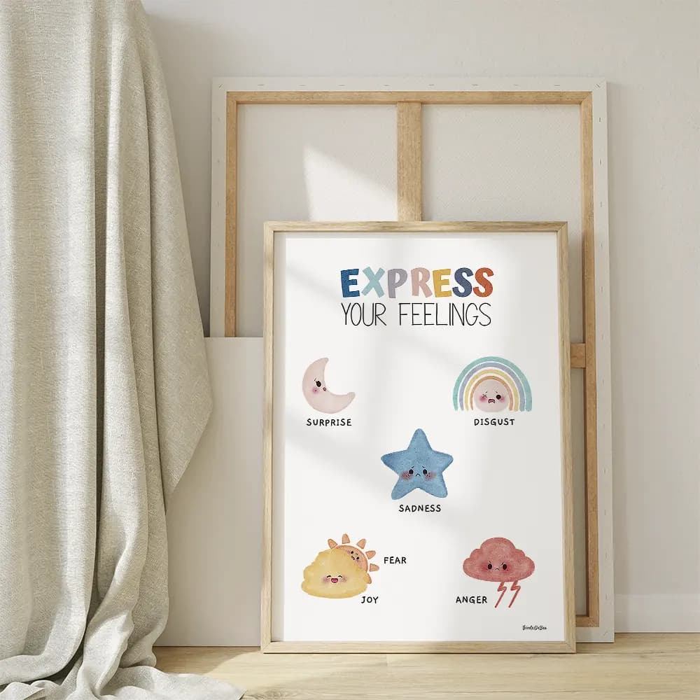 Dessin au crayon de personnages représentant des sentiments comme une météo