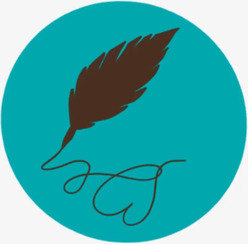 Écriture plume Dessin d'un stylo avec une plume pour représenter l'écriture