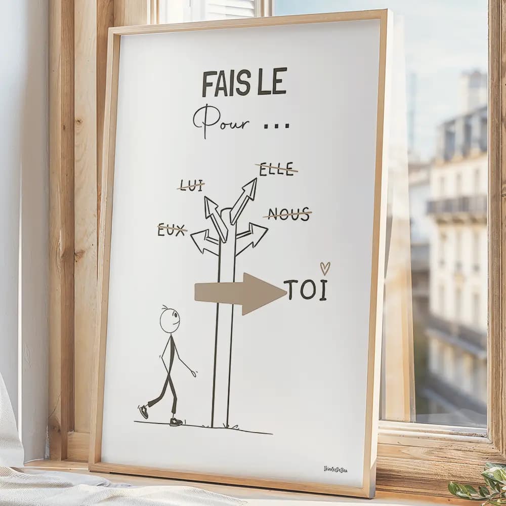 Affiche motivation santé mentale français, Art mural de psychologie, Décor bureau thérapeute, conseiller scolaire, téléchargement numérique