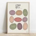 C'est OK de ... Infographie composée de 9 ovales irréguliers de couleur pastel avec une liste de messages de ce qu'il est OK de faire