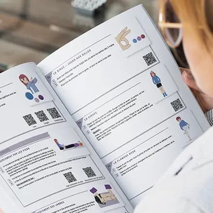 Livret didactique Kinésiologie Photo d'un livret contenant des illustration didactique de Kinésiologie