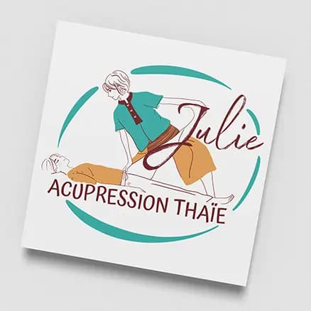 Logo acupression thaïe Logo Julie Acupression Thaïe